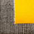 Wool area rug, 'Crosswalk' (2.5x5) - Bold Yellow and Black Area Rug (2.5x5)