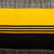 Wool area rug, 'Crosswalk' (2.5x5) - Bold Yellow and Black Area Rug (2.5x5)