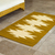 Wool area rug, 'Top Brass' (2.5x5) - Natural Dyes Antique Brass Color Area Rug (2.5x5)