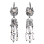 Cultured pearl filigree chandelier earrings, 'Vintage Beauty' - Cultured Pearl Silver Filigree Chandelier Earrings (image 2a) thumbail