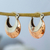 Sterling silver and copper hoop earrings, 'Taxco Mix' - Hoop Earrings with Sterling Silver and Copper thumbail