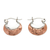 Sterling silver and copper hoop earrings, 'Taxco Mix' - Hoop Earrings with Sterling Silver and Copper