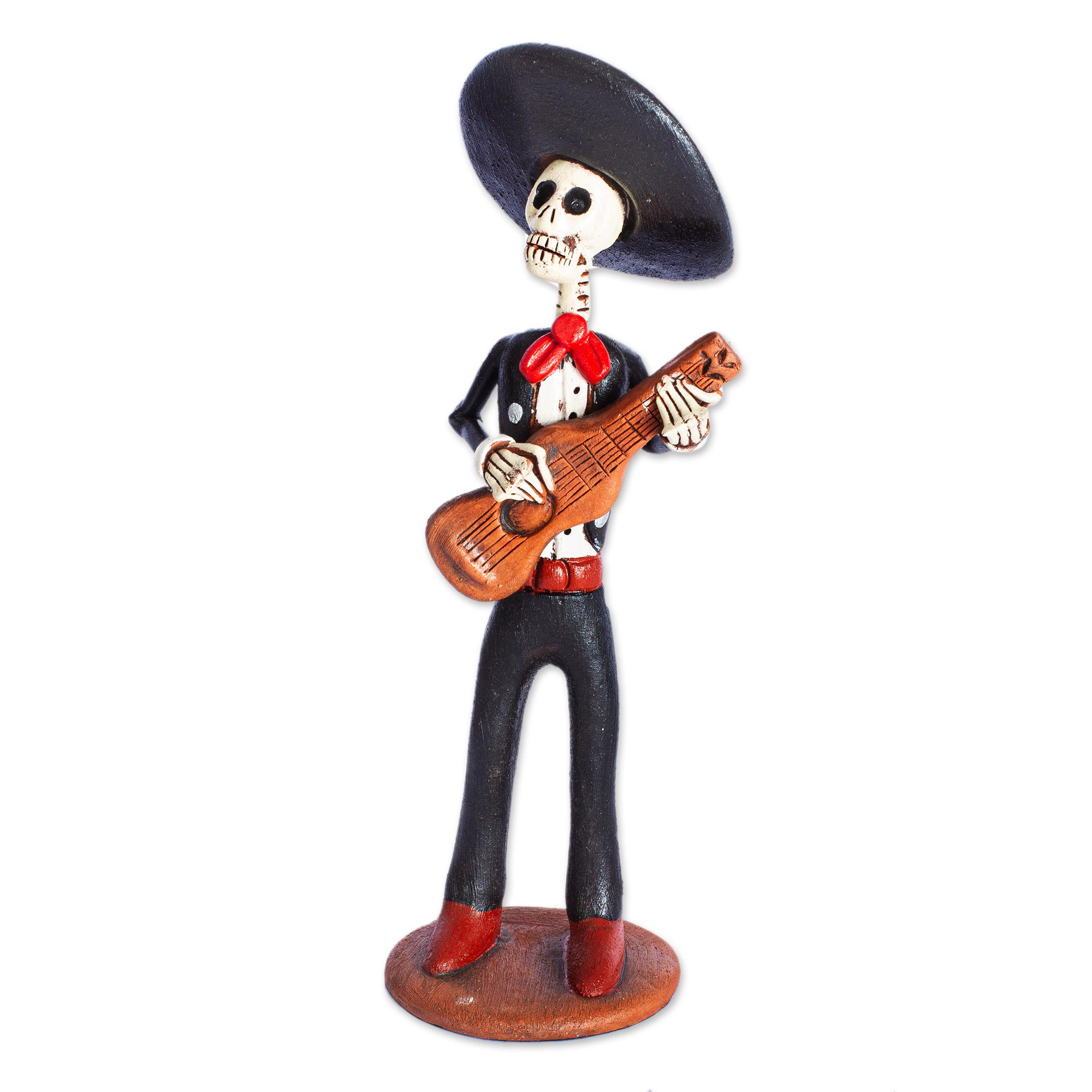 Hand Crafted Skeleton Mariachi Sculptures (Set of 6) - Macabre Mariachi ...