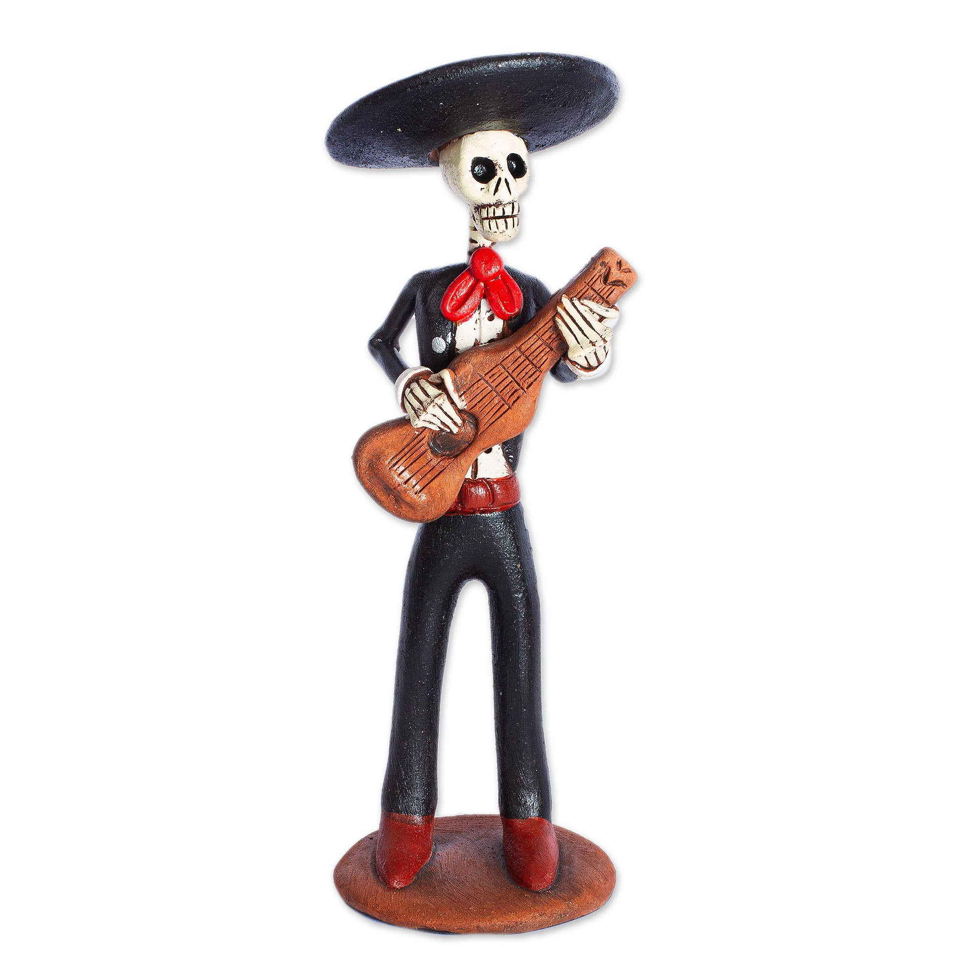 Hand Crafted Skeleton Mariachi Sculptures (Set of 6) - Macabre Mariachi ...