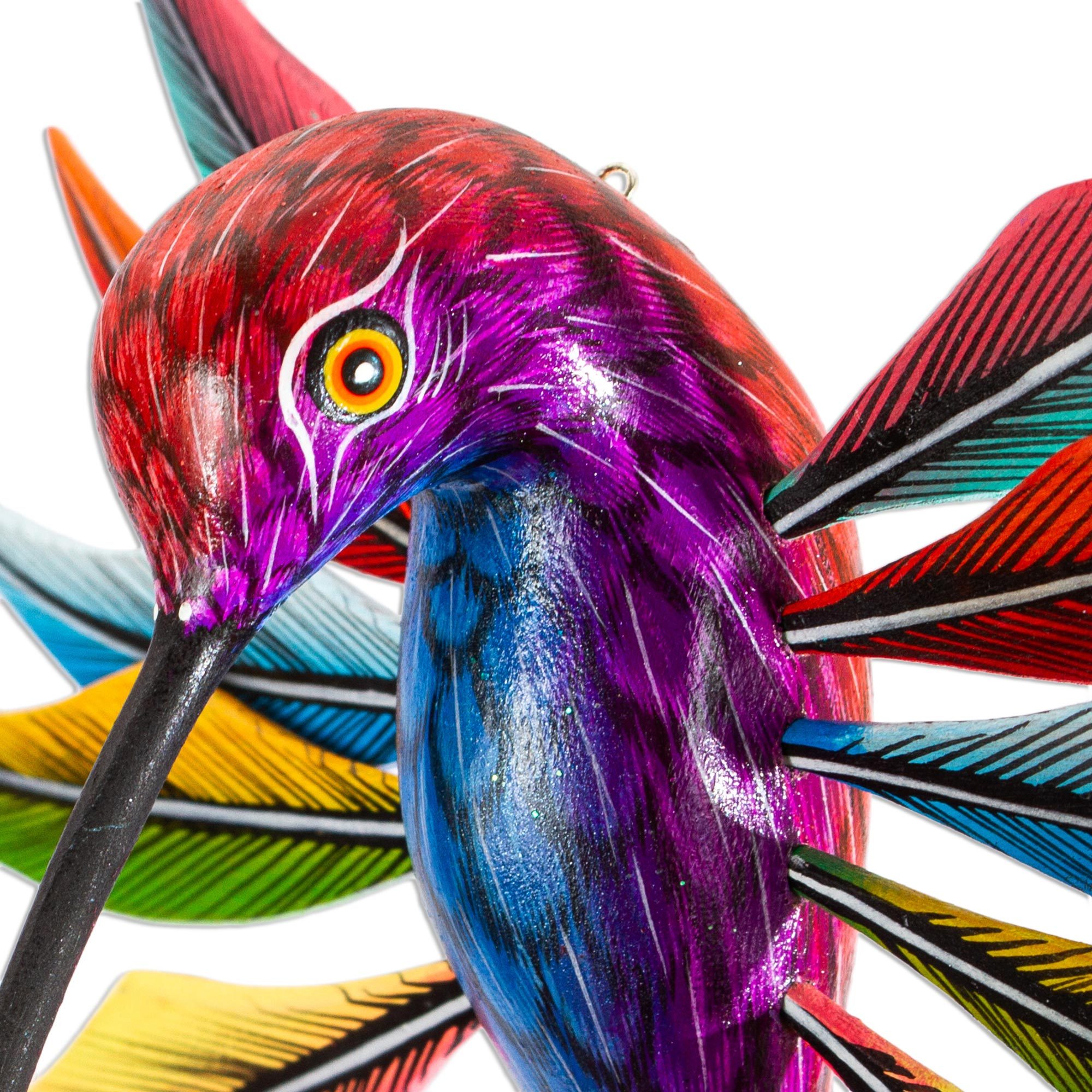 UNICEF Market | Artisan Crafted Wood Alebrije of Hummingbird