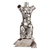 Escultura de metal reciclado - Escultura de torso femenino de chatarra rústica