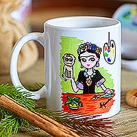 Featured review for Ceramic mug, Frida with Monkey