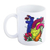 Ceramic mug, 'Heart' - Heart-Themed Colorful Ceramic Mug