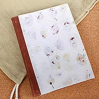 Amate paper journal, Flowers and Memories