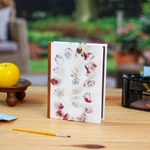 Amate paper journal, 'Flowers and Memories' - Floral Accent Amate Paper Journal from Mexico