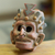 Ceramic ocarina, 'Lord of the Underworld' - Pre-Hispanic Mictlantecuhtli Ceramic Ocarina Flute thumbail