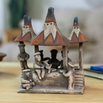 Ceramic sculpture, 'Ancient Nayarit Family' - Pre-Hispanic Nayarit Family Ceramic Sculpture