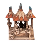 Ceramic sculpture, 'Ancient Nayarit Family' - Pre-Hispanic Nayarit Family Ceramic Sculpture