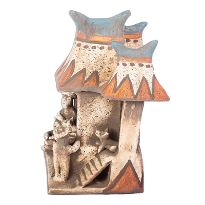 Keramikskulptur - Keramikskulptur der prähispanischen Nayarit-Familie