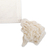 Cotton cushion cover, 'Oaxaca Frets in Warm White' - Warm White 100% Cotton Cushion Cover (image 2c) thumbail