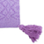 Cotton cushion cover, 'Oaxaca Diamonds in Amethyst' - Light Purple Hand Woven Cushion Cover (image 2c) thumbail