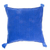 Cotton cushion cover, 'Oaxaca Frets in Royal' - Royal Blue Hand Woven Cushion Cover