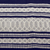 Funda de cojín de algodón - Funda de cojín azul marino y blanco cálido tejida a mano