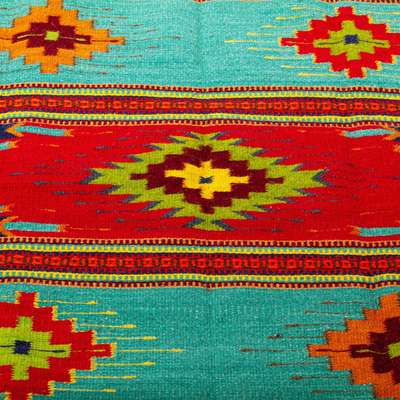 Zapotec wool area rug, 'Mixtec Splendor' (4x6.5) - Multicolored All-Wool Zapotec Area Rug (4x6.5)