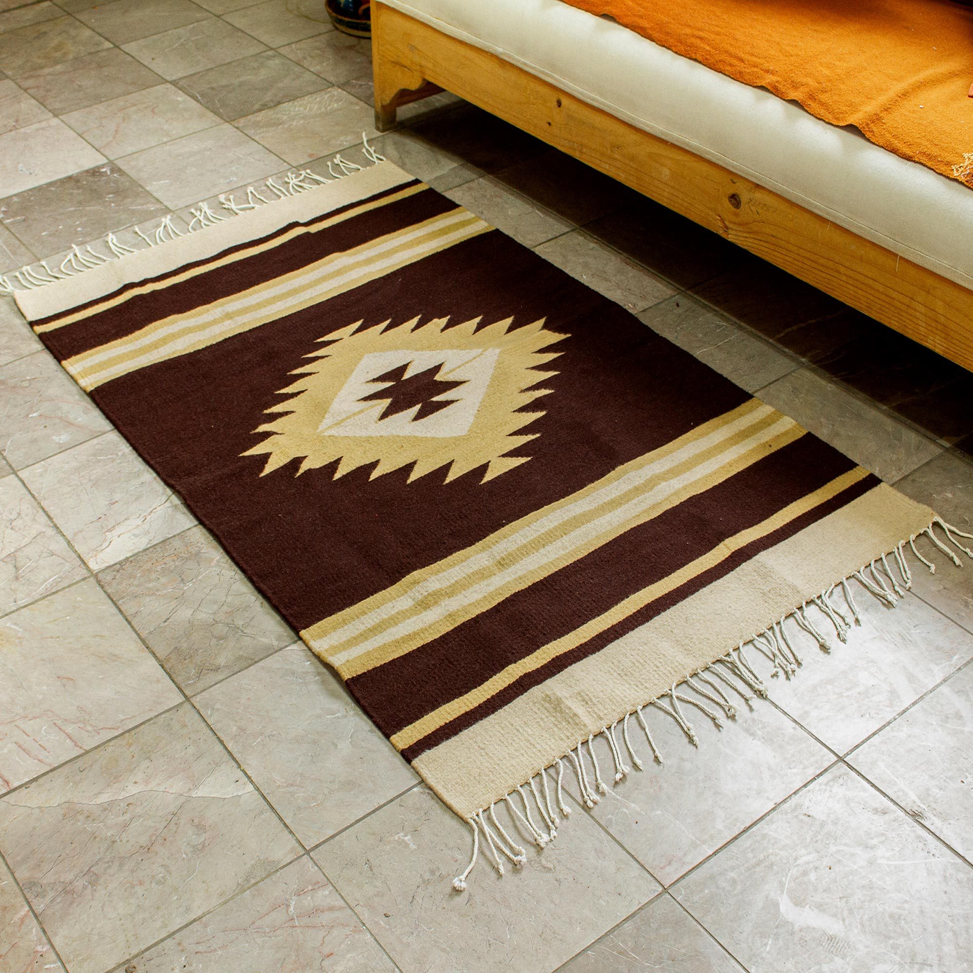 Wool Zapotec Style Area Rug (3x5) Zapotec Earth NOVICA