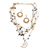 Conjunto de joyas de lapislázuli bañado en oro - Juego de joyas de ganchillo chapado en oro con lapislázuli