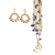 Gold plated lapis lazuli jewelry set, 'Celestial Blue' - Gold Plated Crocheted Jewelry Set with Lapis Lazuli (image 2c) thumbail