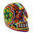 Huichol beaded skull, 'Radiant Jicuri' - Huichol Beaded Scorpion & Peyote Skull in Bright Colors thumbail