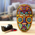 Beadwork mask, 'Huichol Protection' - Colorful Handcrafted Huichol Beadwork Mask (image 2j) thumbail