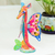 Recycled papier mache alebrije, 'Horse of the Sea' - Hand Painted Seahorse Alebrije Sculpture thumbail