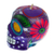 Candle, 'Colorful Purple Floral Skull' - Colorful Purple Floral Mexican Day of the Dead Skull Candle