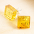 Amber stud earrings, 'Simplicity Squared' - Square Amber and Sterling Silver Stud Earrings thumbail