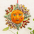 Ceramic wall accent, 'Glorious Sun' - Hand Painted Ceramic Sun Wall Accent thumbail
