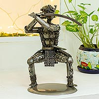 Featured review for Recycled auto parts sculpture, Rustic Samurai