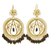 Gold plated filigree chandelier earrings, 'Valley Mystery' - Filigree Chandelier Earrings in 10k Gold Plate (image 2a) thumbail
