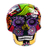 Ceramic mask, 'Death Kaleidoscope' - Hand Painted Multicolored Ceramic Skull Mask (image 2a) thumbail
