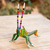 Wood alebrije sculpture, 'Spry Grasshopper' - Hand Crafted Grasshopper Alebrije Figurine thumbail