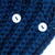 Halswärmer aus Baumwollmischung - Pfauenblauer Halswärmer aus Baumwollmischung