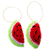 Gehäkelte Ornamente, (Paar) - Kunsthandwerklich gefertigte Wassermelonenornamente (Paar)