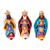 Ceramic nativity scene, 'Regal Christmas' (11 pieces) - Ceramic 11-Piece Nativity Scene in Jewel Colors from Mexico (image 2c) thumbail