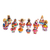 Ceramic nativity scene, 'Clay Pot Christmas' (12 pieces) - Colorful Mexican Ceramic Petite Nativity Scene (12 Pieces) (image 2a) thumbail