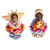 Ceramic nativity scene, 'Clay Pot Christmas' (12 pieces) - Colorful Mexican Ceramic Petite Nativity Scene (12 Pieces) (image 2c) thumbail