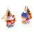 Ceramic nativity scene, 'Clay Pot Christmas' (12 pieces) - Colorful Mexican Ceramic Petite Nativity Scene (12 Pieces) (image 2g) thumbail