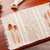 Cotton placemats, 'Inspiration in Mushroom' (set of 4) - Fringed Light Brown and White Placemats (Set of 4)