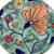 Adornos de cerámica, (par) - Adornos florales de cerámica hechos a mano (par)