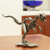 Recycled auto parts sculpture, 'Rustic Velociraptor' - Velociraptor Dinosaur Recycled Metal Sculpture thumbail