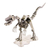 Recycled auto parts sculpture, 'Rustic Velociraptor' - Velociraptor Dinosaur Recycled Metal Sculpture (image 2b) thumbail
