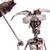 Recycled auto parts sculpture, 'Rustic Catrina I' - Handcrafted Scrap Metal Catrina Statuette (image 2c) thumbail