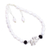 Cultured pearl bracelet, 'River Flower' - Cultured Pearl and Sterling Silver Filigree Flower Bracelet
