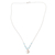 Quartz filigree pendant necklace, 'Phases of the Moon' - Sterling Silver Filigree Pendant Necklace with Quartz Beads