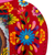 Tin plaque, 'Roses for Guadalupe' - Handcrafted Virgin of Guadalupe Heart Plaque or Photo Frame (image 2d) thumbail